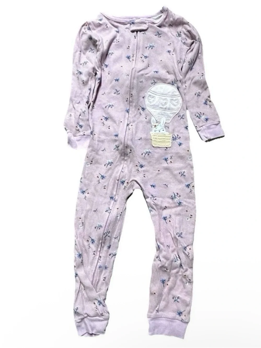 Toddler Girl One Piece Lightweight Footie Pajamas Size 4T